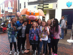 Wrexham Savers town centre advertising