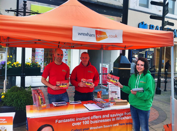 Wrexham Savers promotional team